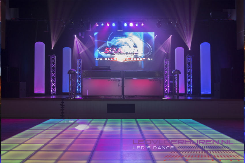 Led dansvloer huren themafeest